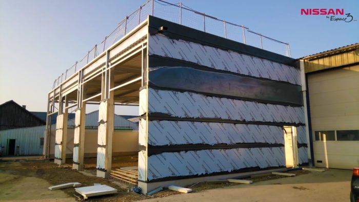 Nissan Espace 3 Laval rénovation extérieur : agrandissement de l'atelier Nissan Espace 3 Laval rénovation extérieur : agrandissement de l'atelier